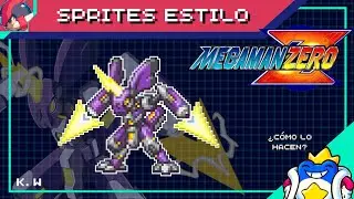 ¿Cómo se hacen los SPRITES en estilo MEGA MAN ZERO? - Speed Paint PIXELART