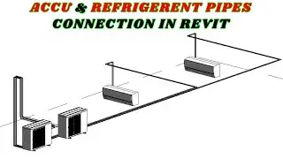 ACCU & Refrigerant Pipes In Revit | Revit MEP Tutorials | 