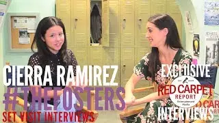 Cierra Ramirez interviewed on set of Freeform's 