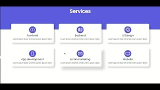 How to create responsive service page using HTML and CSS | Tutorial for beginners.