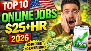 Top 10 Online Jobs That Pay $25/Hour in USA 2026 🇺🇸 