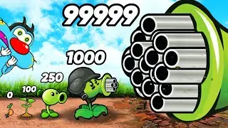 OGGY GROWING MINIGUN PLANT TO MAX LEVEL POWER