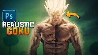 I Create a REALISTIC SUPER SAIYAN GOKU From Dragon Ball Z using Photoshop!