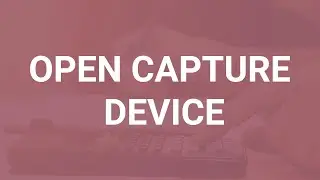 Open capture device shortcut key in VLC Player