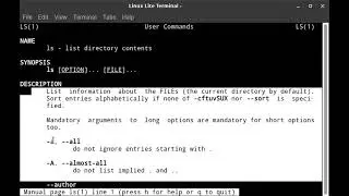 How to get manual or usage of commands in linux terminal. [man] | [whatis] | [--help].