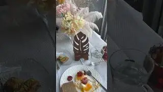 Первый завтрак после отпуска перед работой #завтрак #моеутро