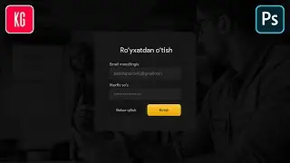 UI Form. Vebsaytlar uchun forma oynasini tayyorlash | Photoshop darslari | Фотошоп дарслари