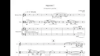 repose I (2017) for baroque flute, viola & harpsichord • Ji Heng LEE