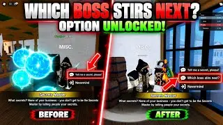 Secrets Master “Which Boss Stirs Next?” Option Not Showing? ⭐🔥  | Blox Fruits