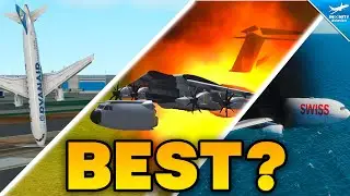 Which Flight Sim Has BEST CRASH PHYSICS? - TFS, RFS, IF, X-Plane, Microsoft FS, Simpleplanes