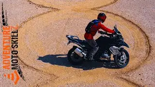 Tight Turn Motorcycle Practice with The Chain - Motorcycle Agility Course