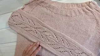 Красивая кофточка спицами для новичков туториал