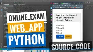 online exam - project | web application | python |