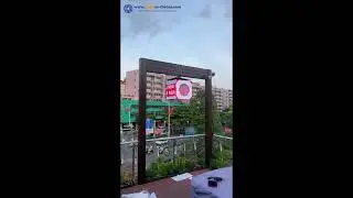 Outdoor Hanging LED Store Magic Cube Screen
