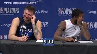 Luka blushes when Kyrie speaks about their bromance off the court: 
