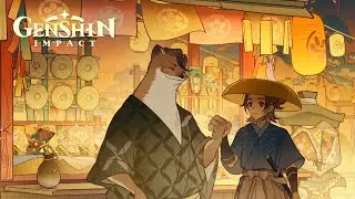 The Story of Youkai Meeting a Human | Akitsu Kimodameshi | Genshin Impact Cutscene