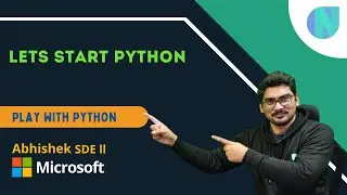 Play with Python -  First Video Lets start