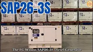 FG Wilson P26-3S Sound Attenuated Diesel Generator Set (SAP26-3S)