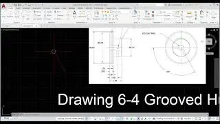 AutoCAD 2021_ Practice 11 _Using Object Snaps_ Viewports _Grooved Hub