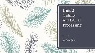 OLTP & OLAP systems, data modeling – Star schema for multidimensional view