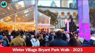 Holiday Lights | Bryant Park Winter Village 2023 | Ice Skating