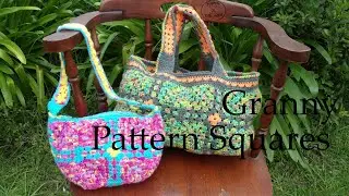 Crochet Granny Pattern Squares  joining  together - Tutorial