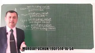 Trigonometriya Boshlang'ich tushunchalar 1 qism