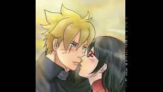Boruto x sarada love,kiss