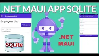 STEP 7. How to Create CRUD Employees APP in  .NET MAUI  .NET 7.0 PART4 || SAVING DATA SAVING SQLITE