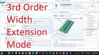Simulation of 3rd order Width Extension Mode using COMSOL.