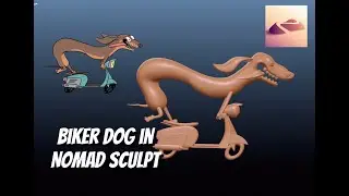 Biker dog in Nomad Sculpt teaser