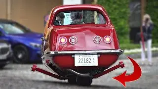✈A gyrocar is a car similar to a motorcycle.