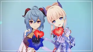 【MMD Genshin Impact】Ganyu & Kokomi - 「Sparkle」