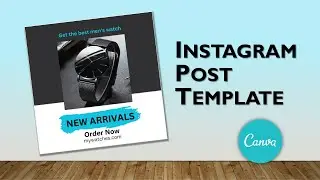 Instagram Promotional Post Design in Canva | Instagram Post Template Design