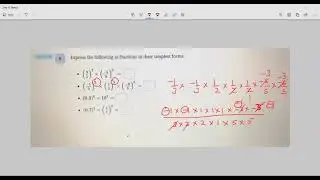 Simplification of exponents