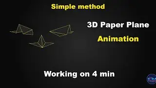 3D Paper Plane Animation tutorial using After Effects