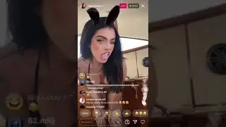 Malu trevejo kissing 2 girls on ig live