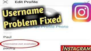 Instagram The Username Is Not Available Problem Solve 2020