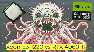 LGA1155 С ЛУЧИКАМИ! RTX 4060 Ti + Xeon E3-1220 в  Cyberpunk 2077! ЖЕСТОКОЕ ОБРАЩЕНИЕ С ПК И ШАНТАЖ 😹