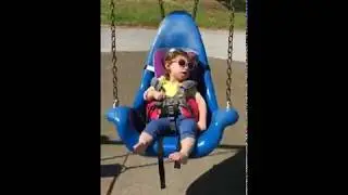 Hannah swinging high thanks to the GoTo Seat