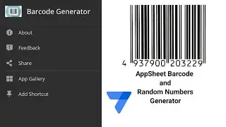 How to Generate Barcode and Random Numbers in AppSheet