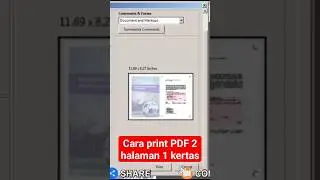 Cara print PDF 2 halaman 1 kertas #tutorial #shorts #pdf #simplenewsvideo