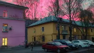 Розовое небо, дитя заката...💞
