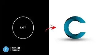 Professional  C Letter Logo Design in Pixellab using Circle | Pixellab Tutorial | Sk Graphics Studio