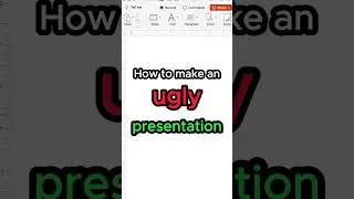 This is NOT how to make a powerpoint presentation 😩 