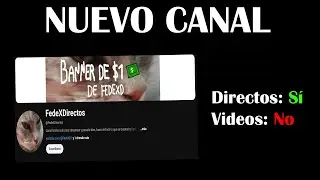 (Link en desc.) Hice un nuevo canal únicamente para directos