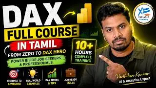 DAX Full Course in Tamil | From Zero to DAX Hero | Power BI for Job Seekers & Professionals