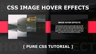 Simple CSS Image Hover Effects | Split Image On Hover