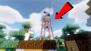 Siren Head Attacks My Village in Minecraft!