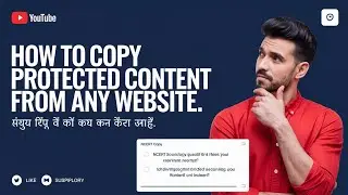 How to copy text From web that can not we copied